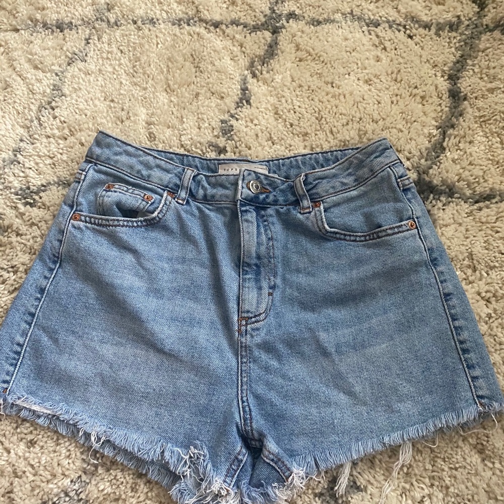 Topshop high waist mom shorts